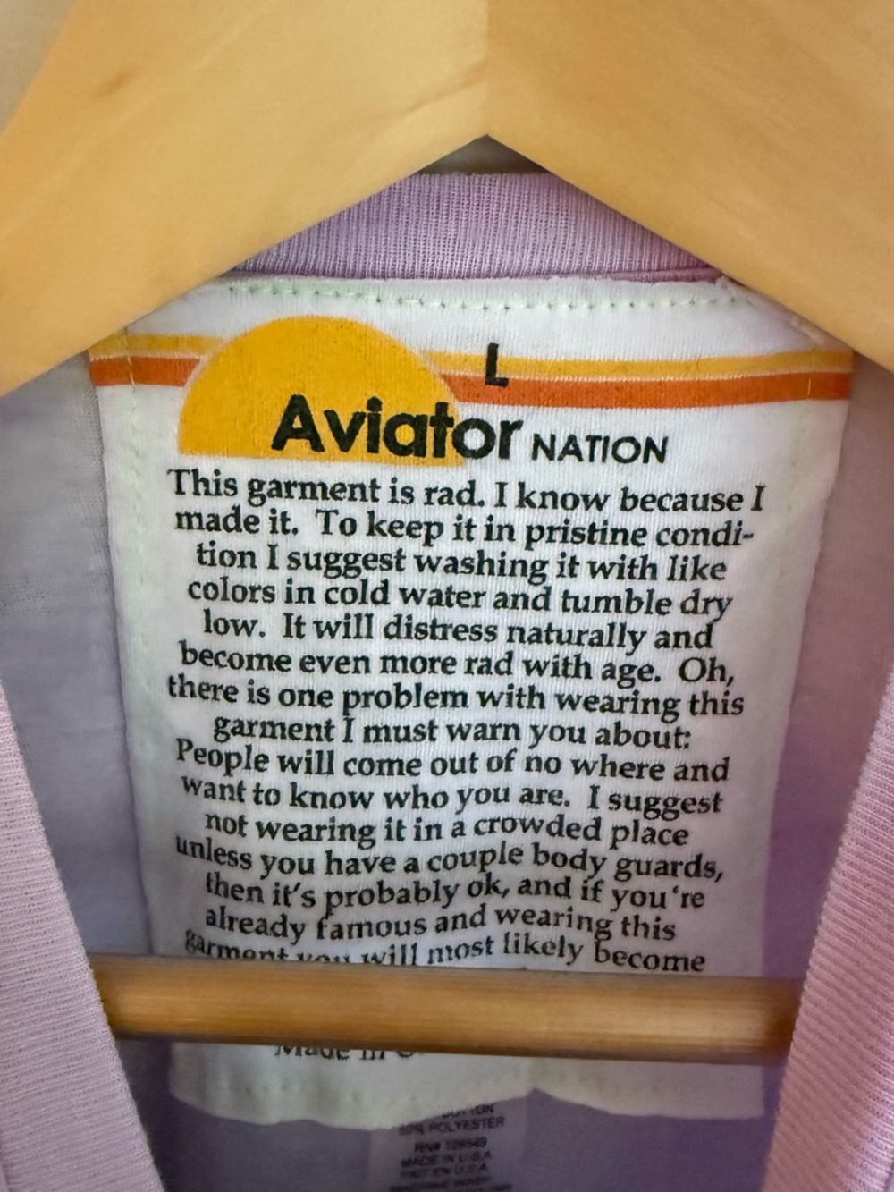 Aviator Nation Lavender Tie-Dye Ski Graphic Tee - Picture 2 of 5